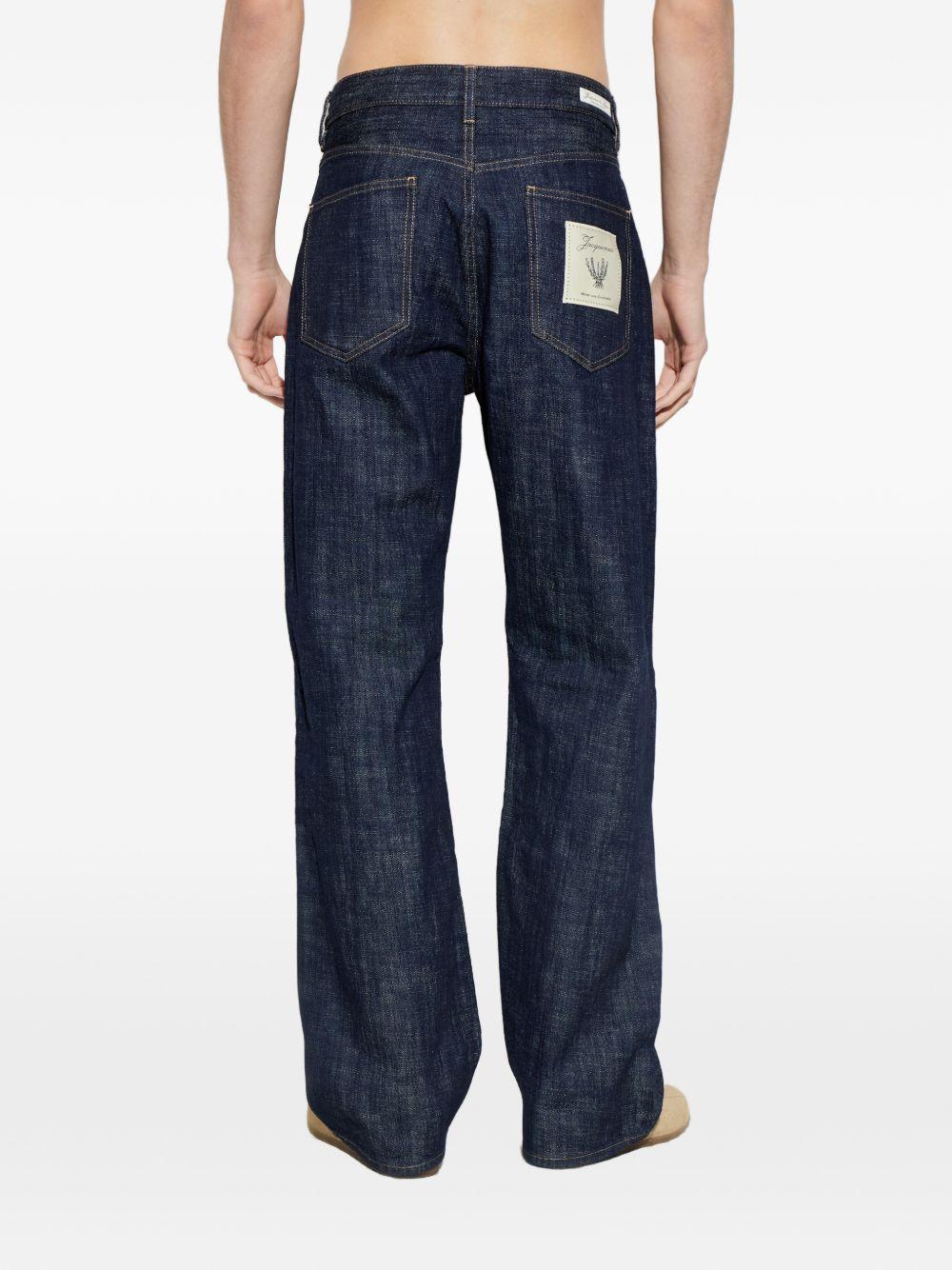 JACQUEMUS Jeans Nimes in blu denim scuro 