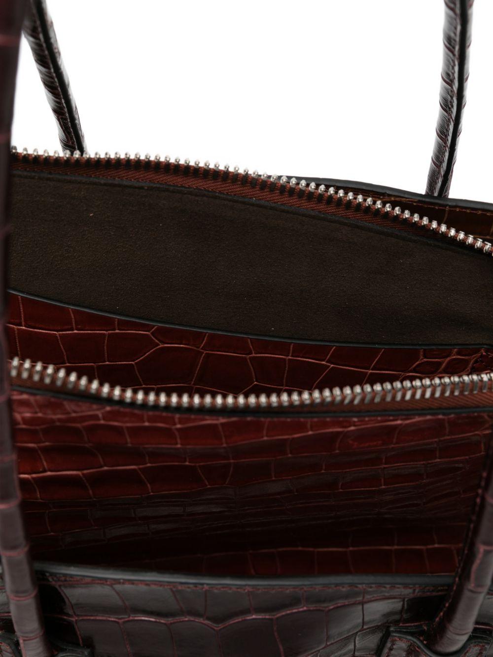 THE ATTICO Borsa a spalla La Passeggiata Medium rossa effetto cocco 