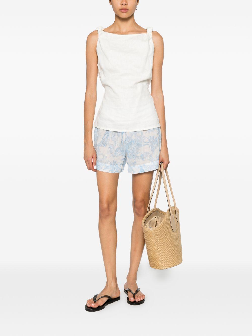 MC2 SAINT BARTH Shorts da mare Meave con stampa grafica tropical 