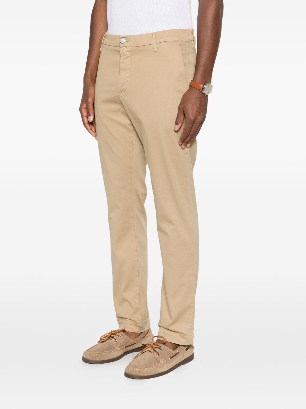 JACOB COHEN Pantaloni in cotone color cammello 