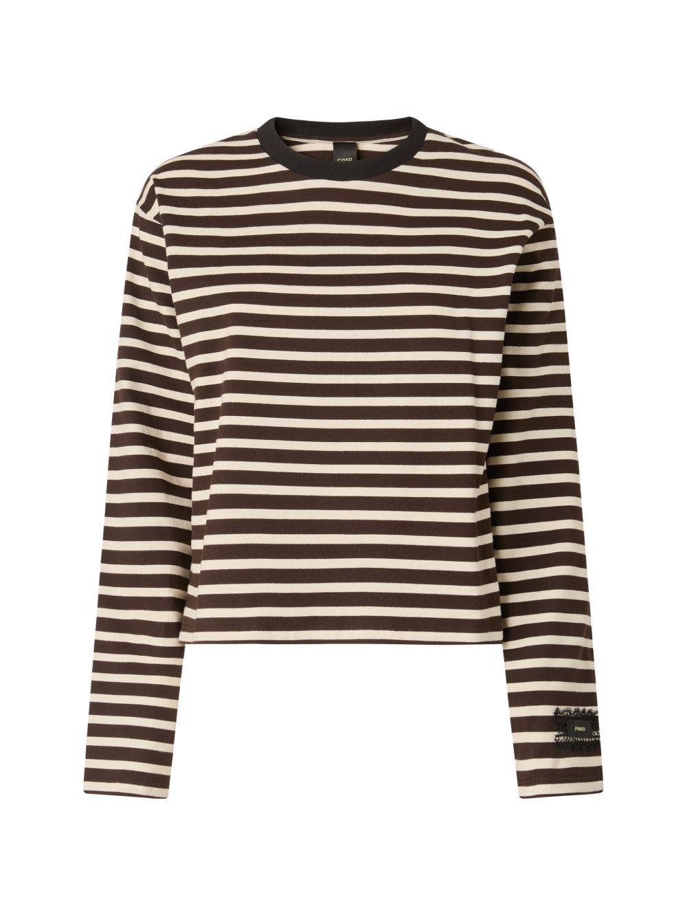 PINKO Maglia a righe in cotone Mirtilla 