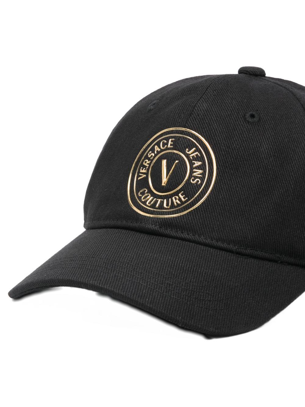 VERSACE JEANS COUTURE Cappello da baseball nero con cinturino regolabile 