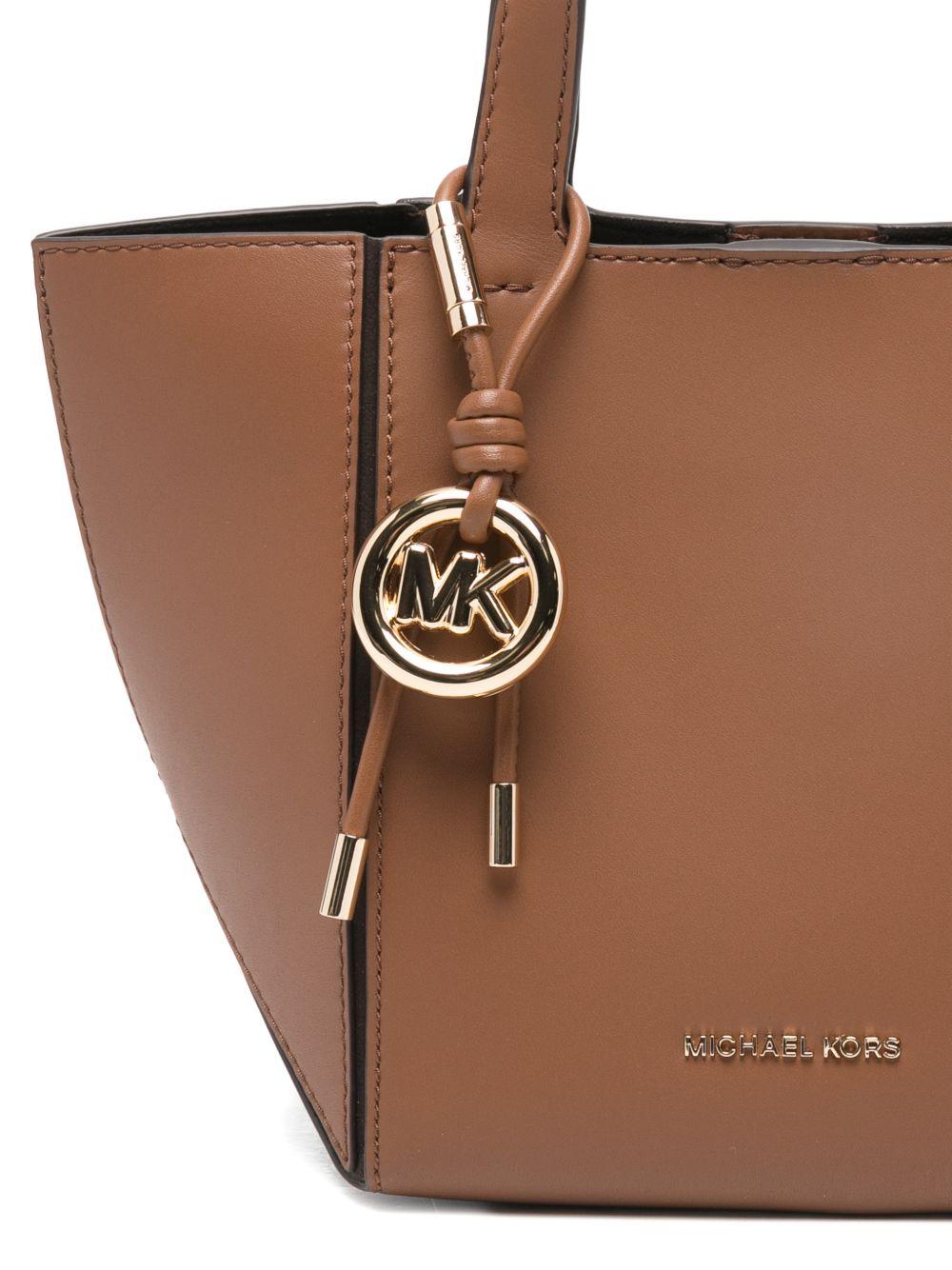 MICHAEL KORS Borsa tote in pelle marrone 