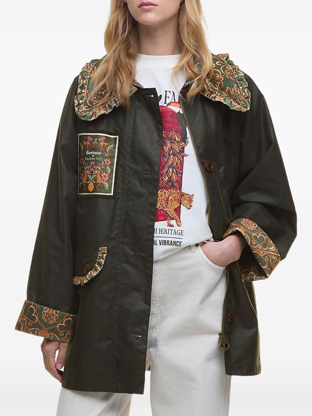 BARBOUR Giacca con colletto arricciato 