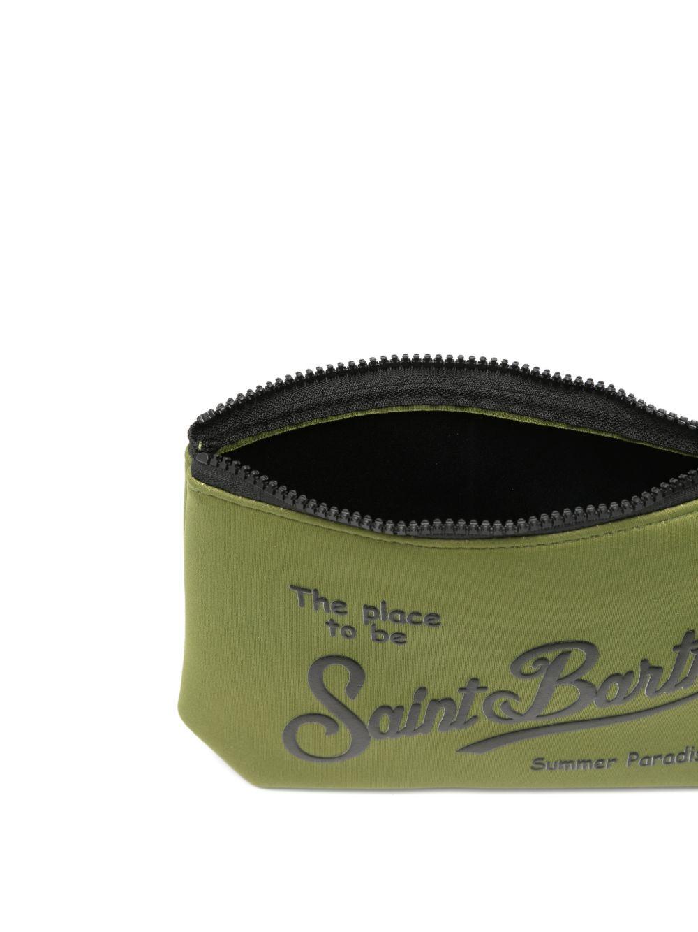 MC2 SAINT BARTH Pochette Aline color verde con logo 