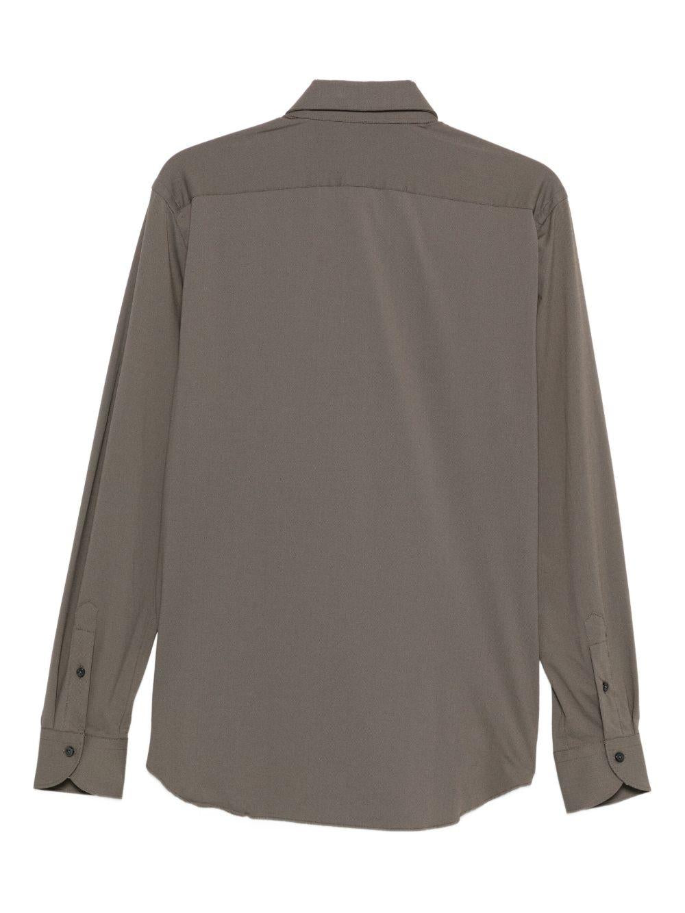 XACUS Camicia Active in twill marrone 