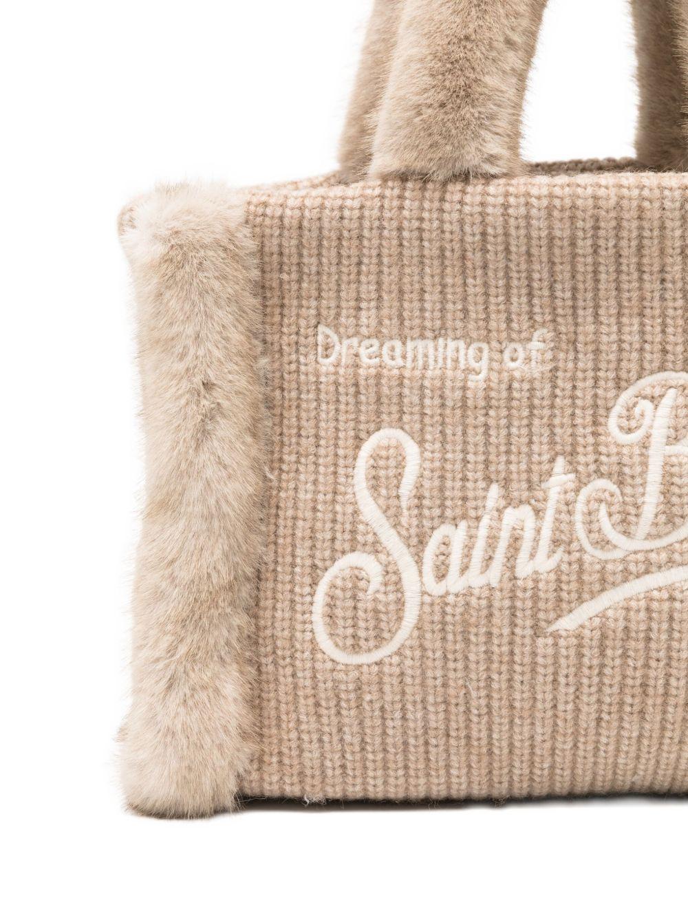 MC2 SAINT BARTH Borsa tote beige 'Colette Shearling' 