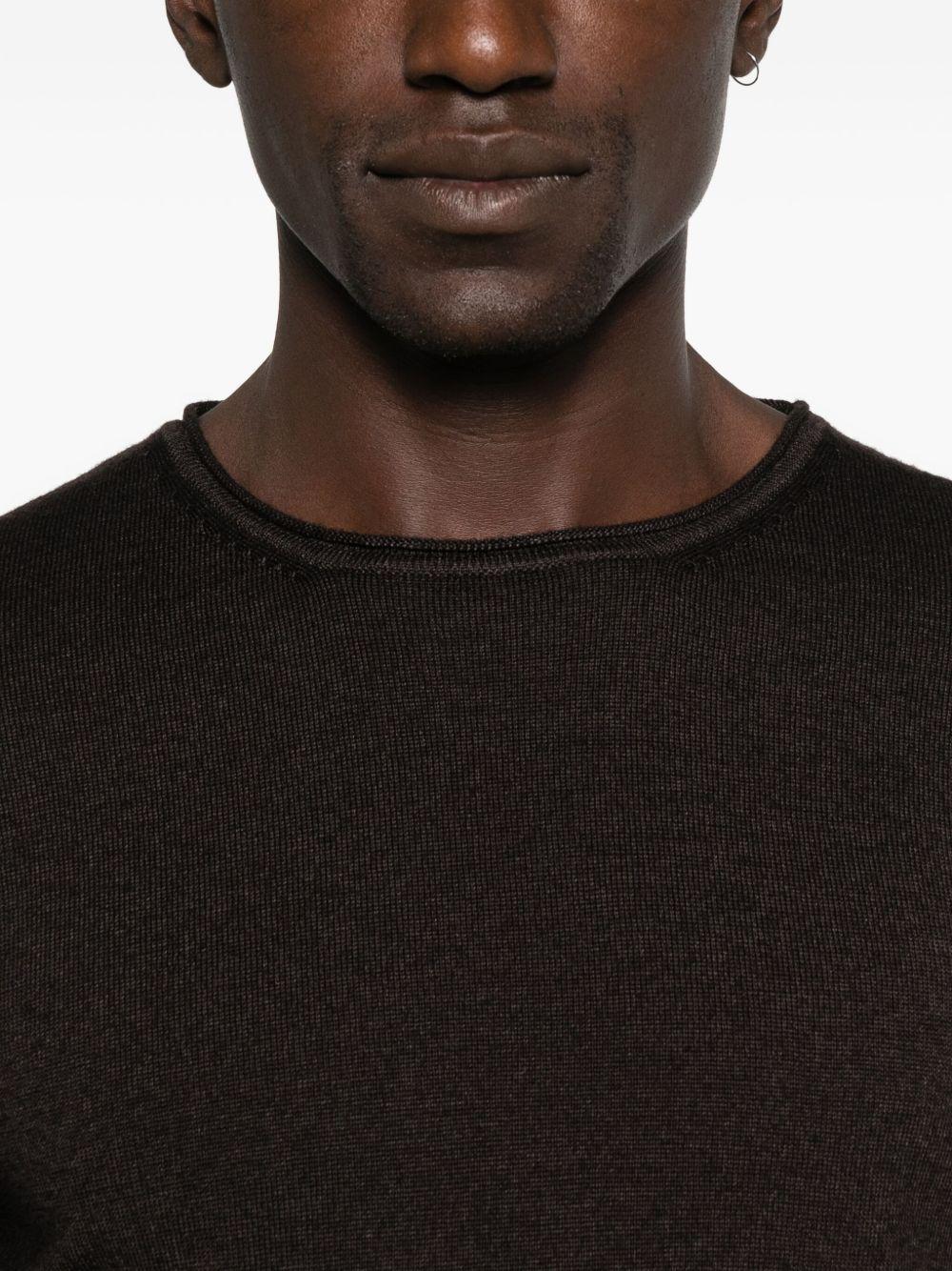 DANIELE FIESOLI Maglia marrone in lana 