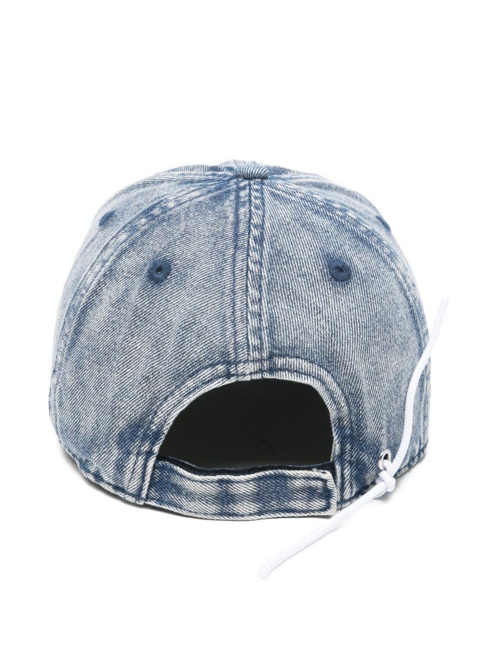 AUTRY Cappello baseball in denim con logo 