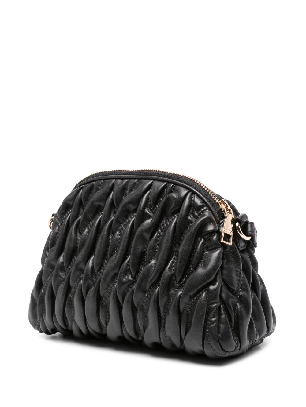 LIUJO Borsa a tracolla nera trapuntata 