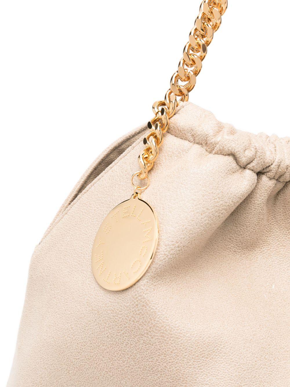 STELLA MCCARTNEY Borsa a spalla Falabella Drawstring beige 