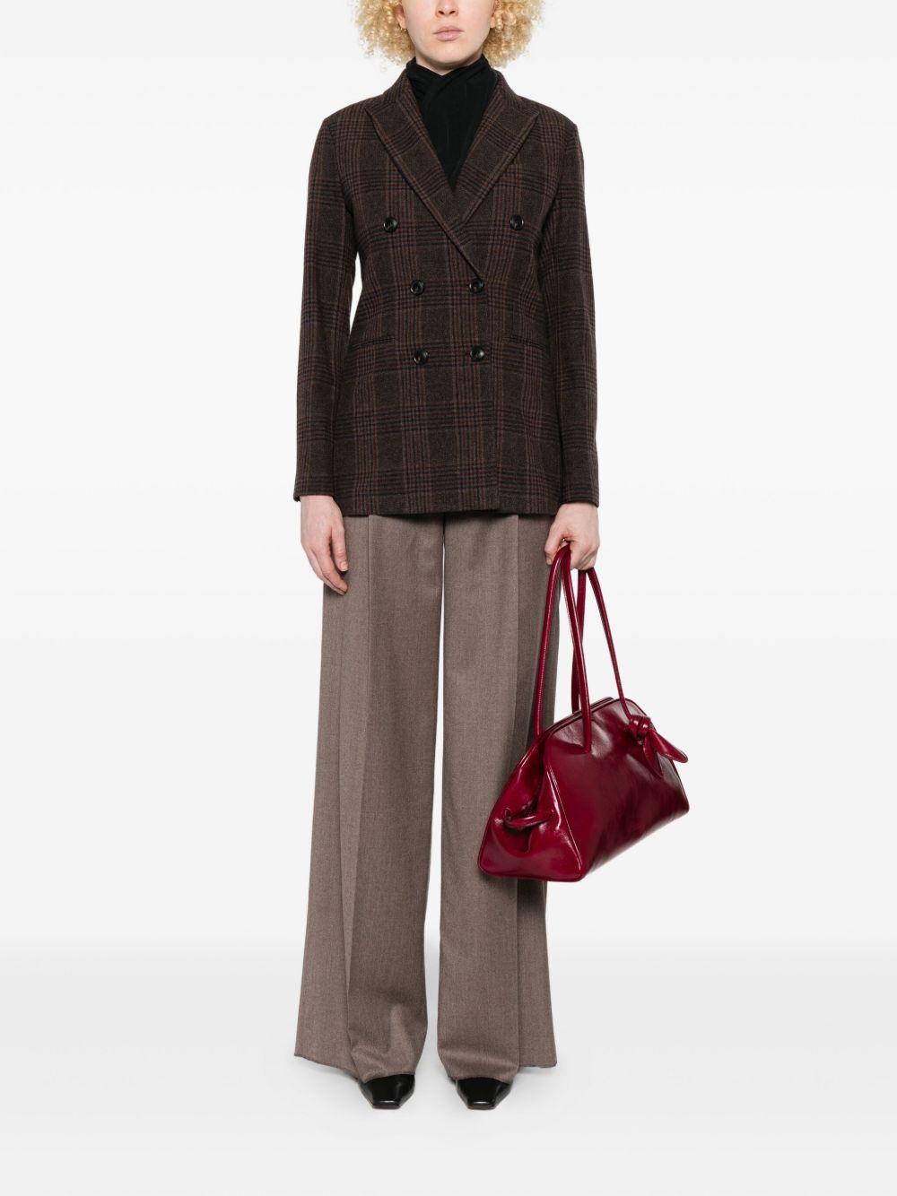 CIRCOLO 1901 Blazer marrone con motivo a quadri 