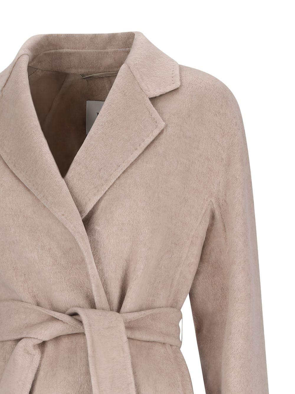 MAX MARA Cappotto lungo Maceri in cashmere con cintura 