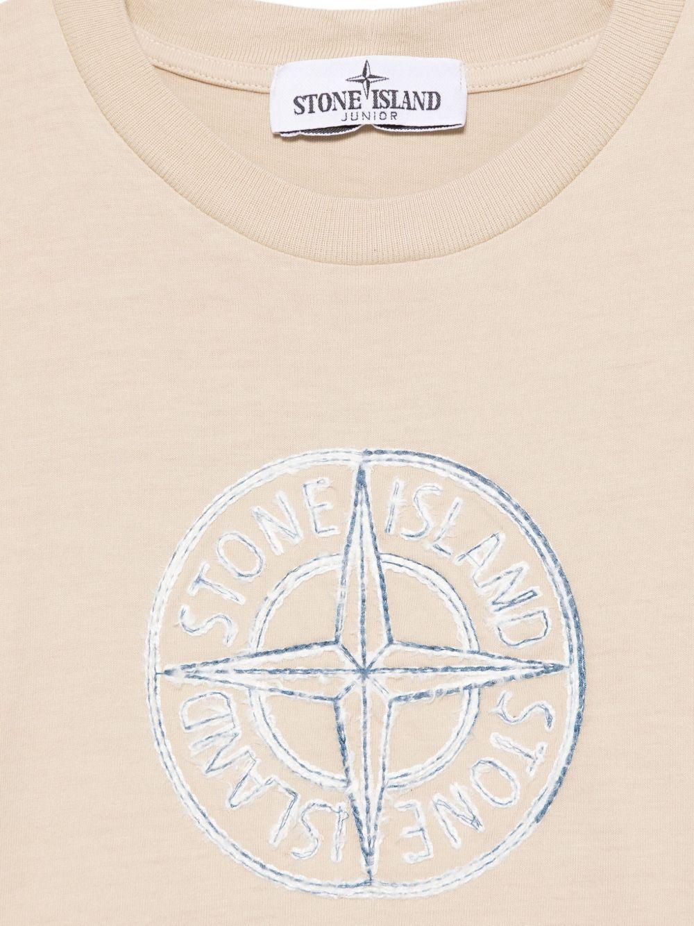 STONE ISLAND T-shirt in cotone con stampa 