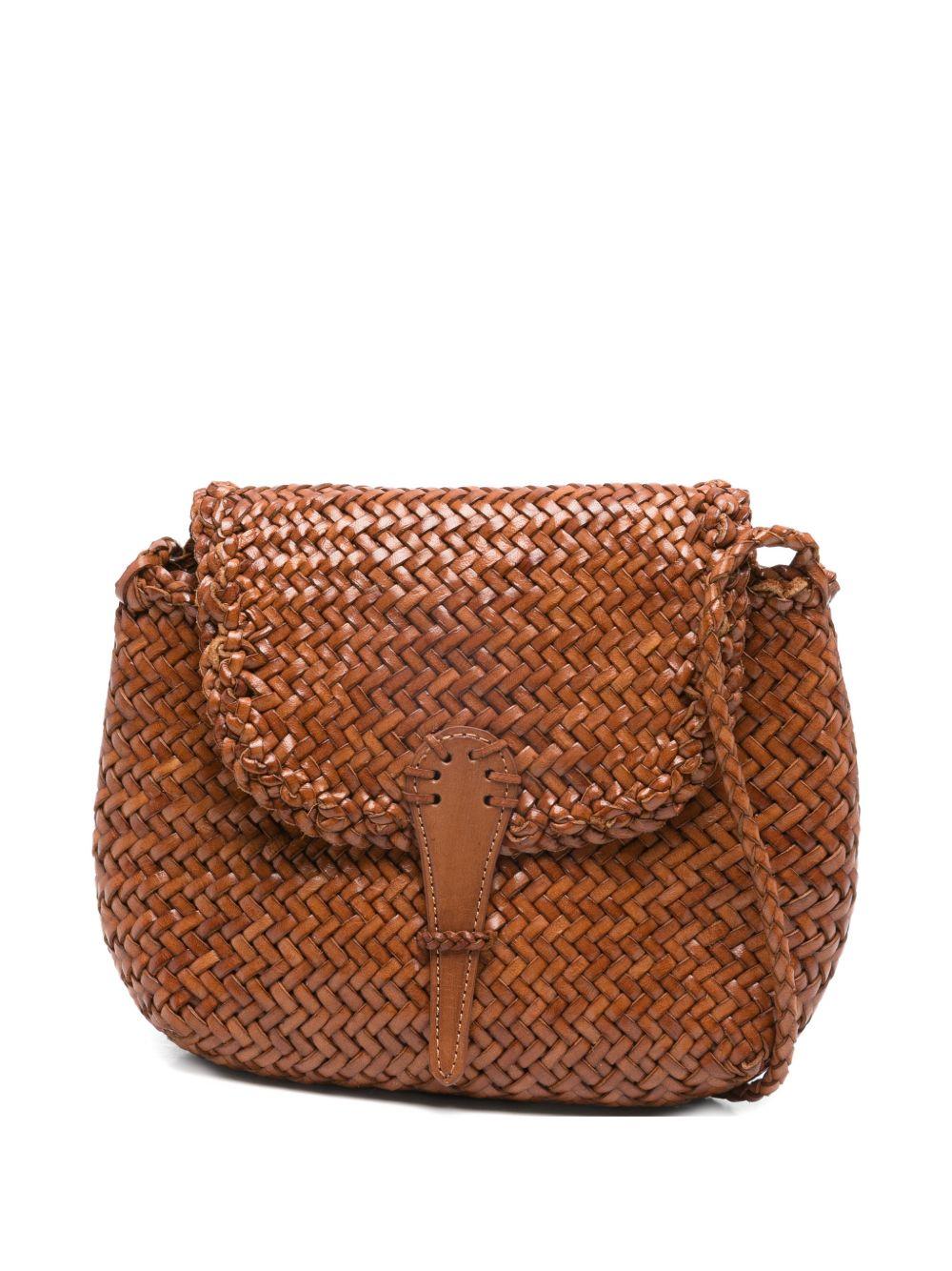 DRAGON DIFFUSION Borsa a tracolla Mini City Bag intrecciata 