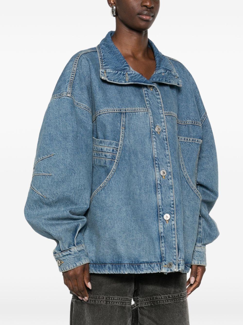 THE ATTICO Bomber in denim over 