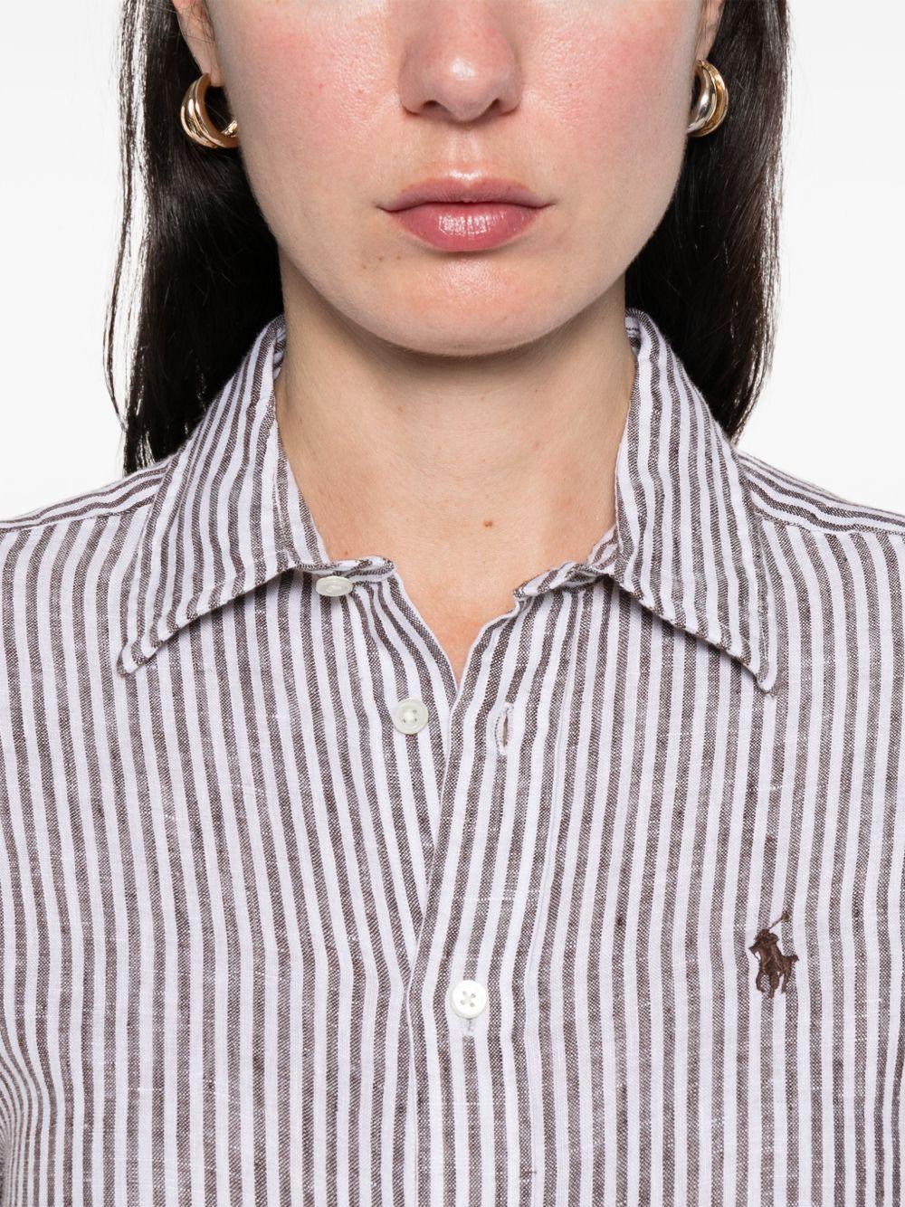 POLO RALPH LAUREN Camicia in lino a righe 