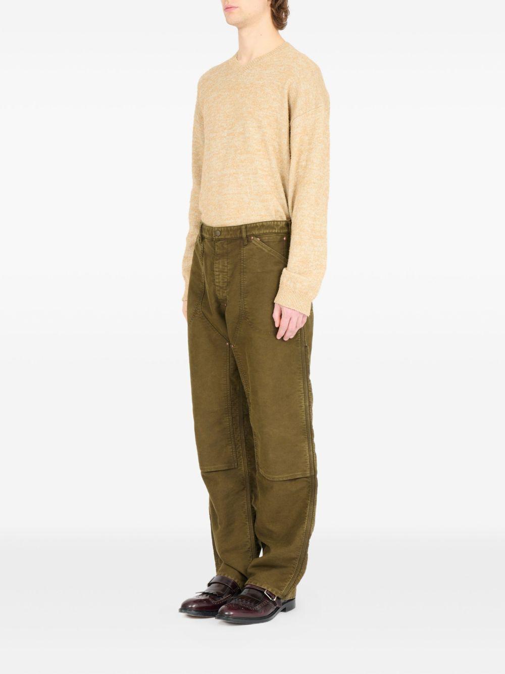 MAISON MARGIELA Pantaloni cargo in cotone kakhi 