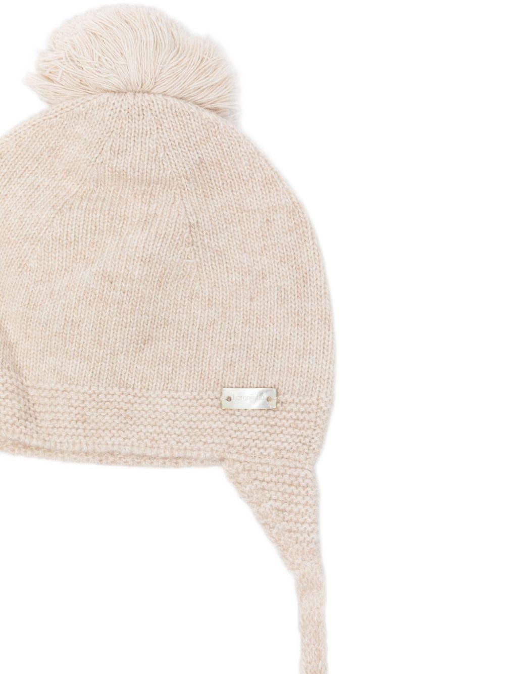 LARANJINHA Berretto con pompon e paraorecchie 