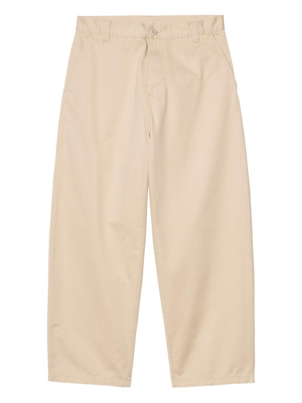 CARHARTT WIP Pantaloni Brady in cotone beige 