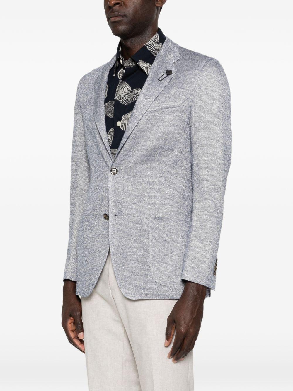 LARDINI Blazer monopetto azzurro chiaro 