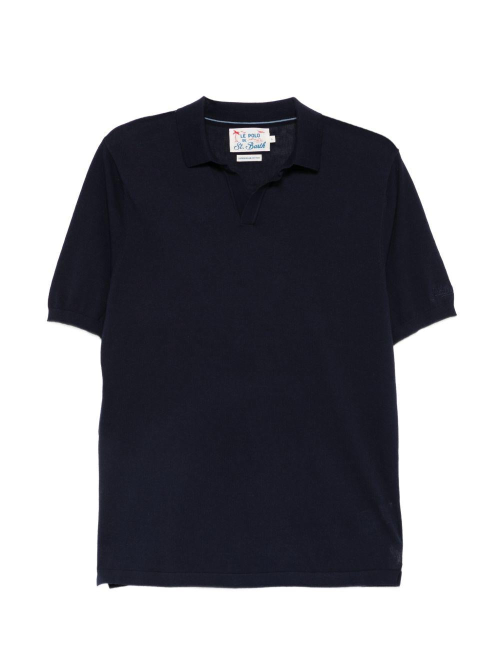 MC2 SAINT BARTH Polo Sloan in cotone blu navy 