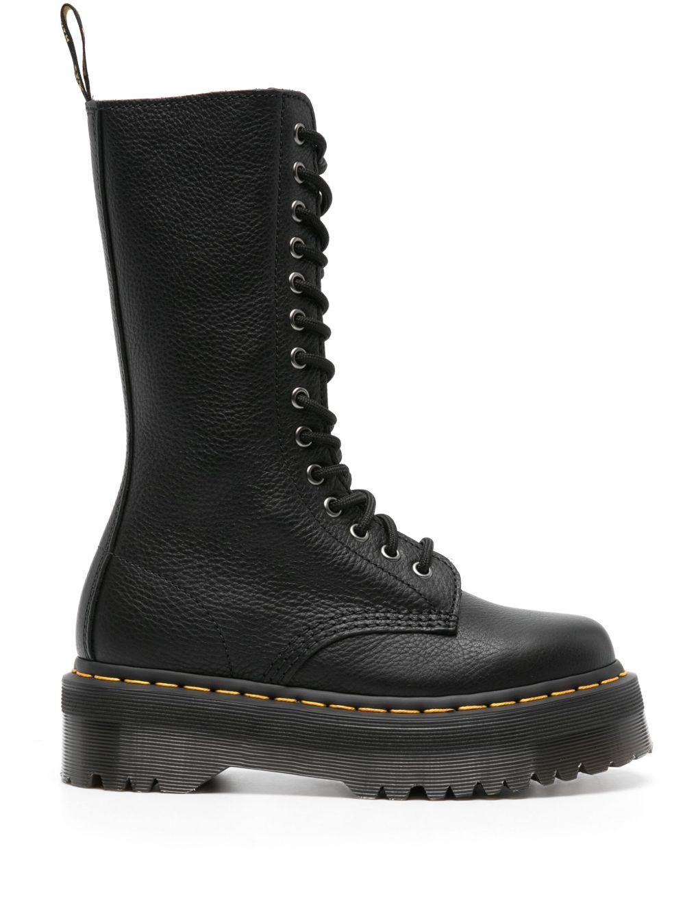 DR MARTENS Stivali 1B99 stringati in pelle Pisa neri 