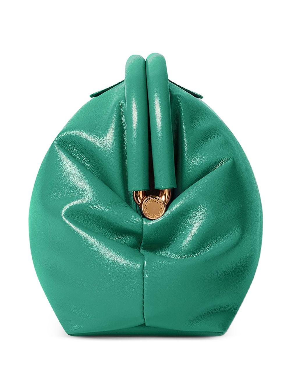 STELLA MCCARTNEY Clutch bag pochette verde in ecopelle 