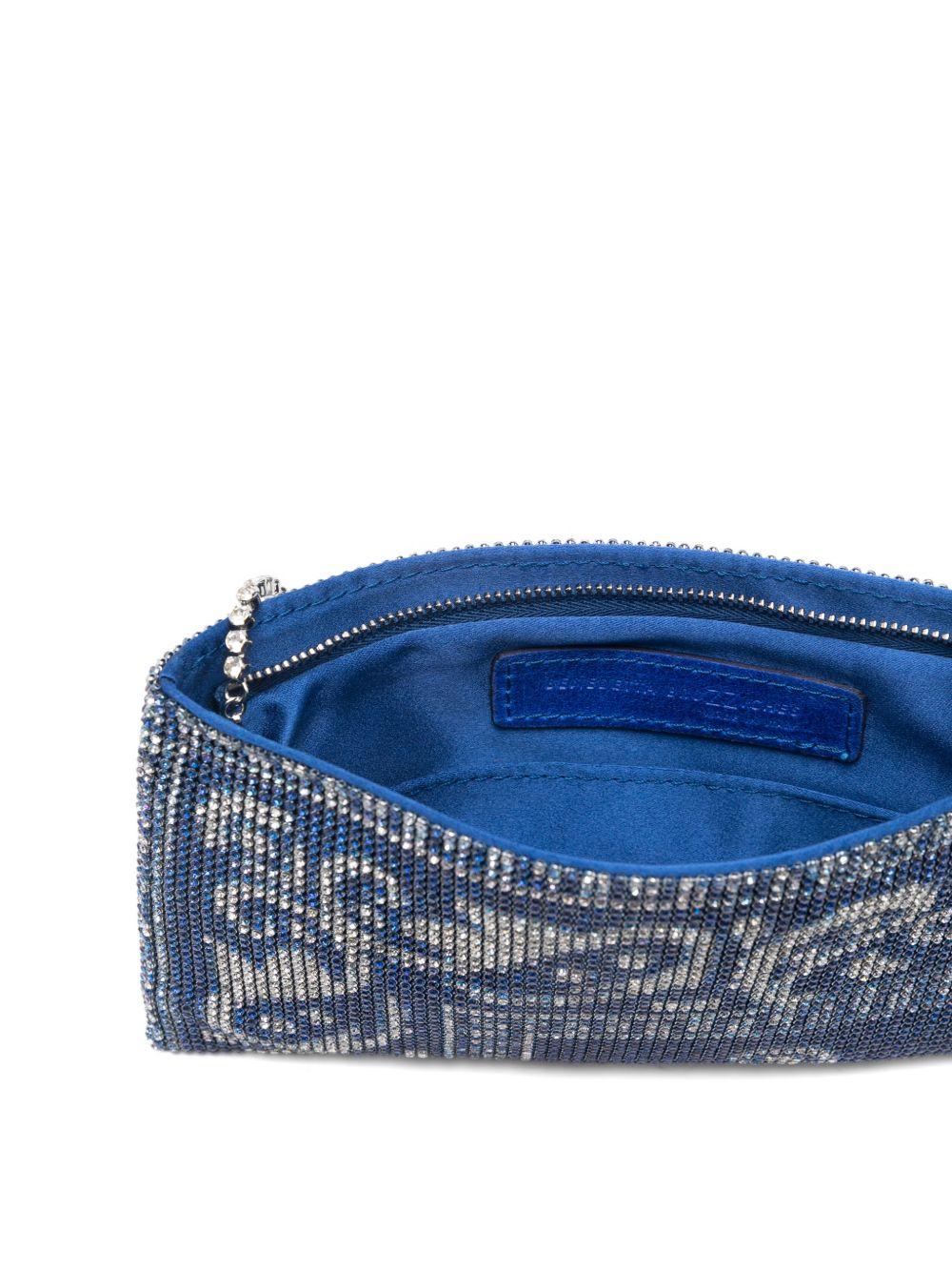 BENEDETTA BRUZZICHES Pochette a tracolla 'Your best friend' blu 