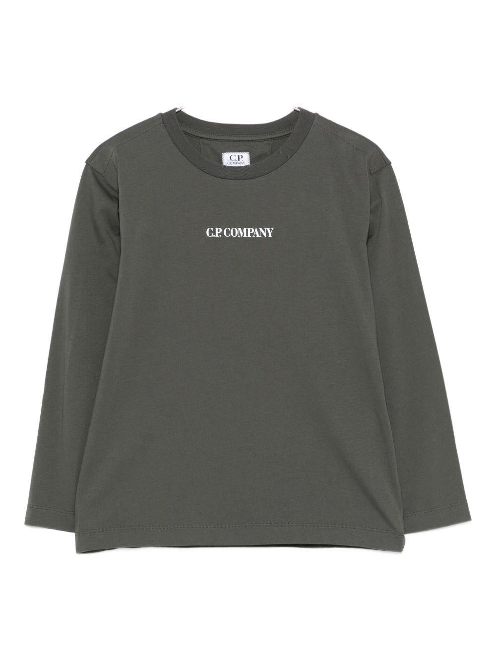 CP COMPANY T-shirt a maniche lunghe con logo 