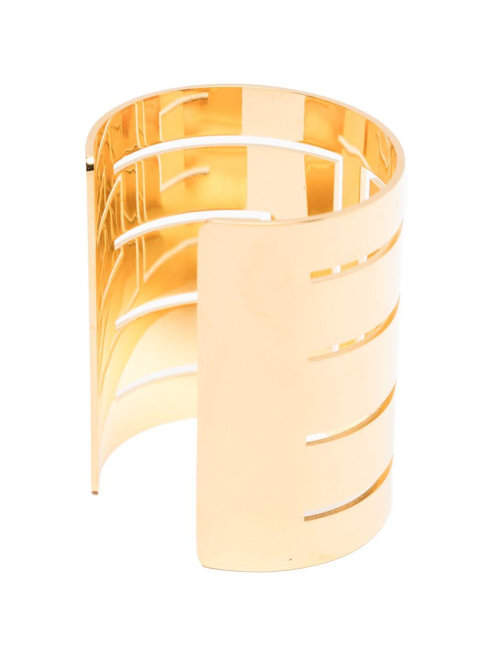 ELISABETTA FRANCHI Bracciale rigido in ottone dorato 