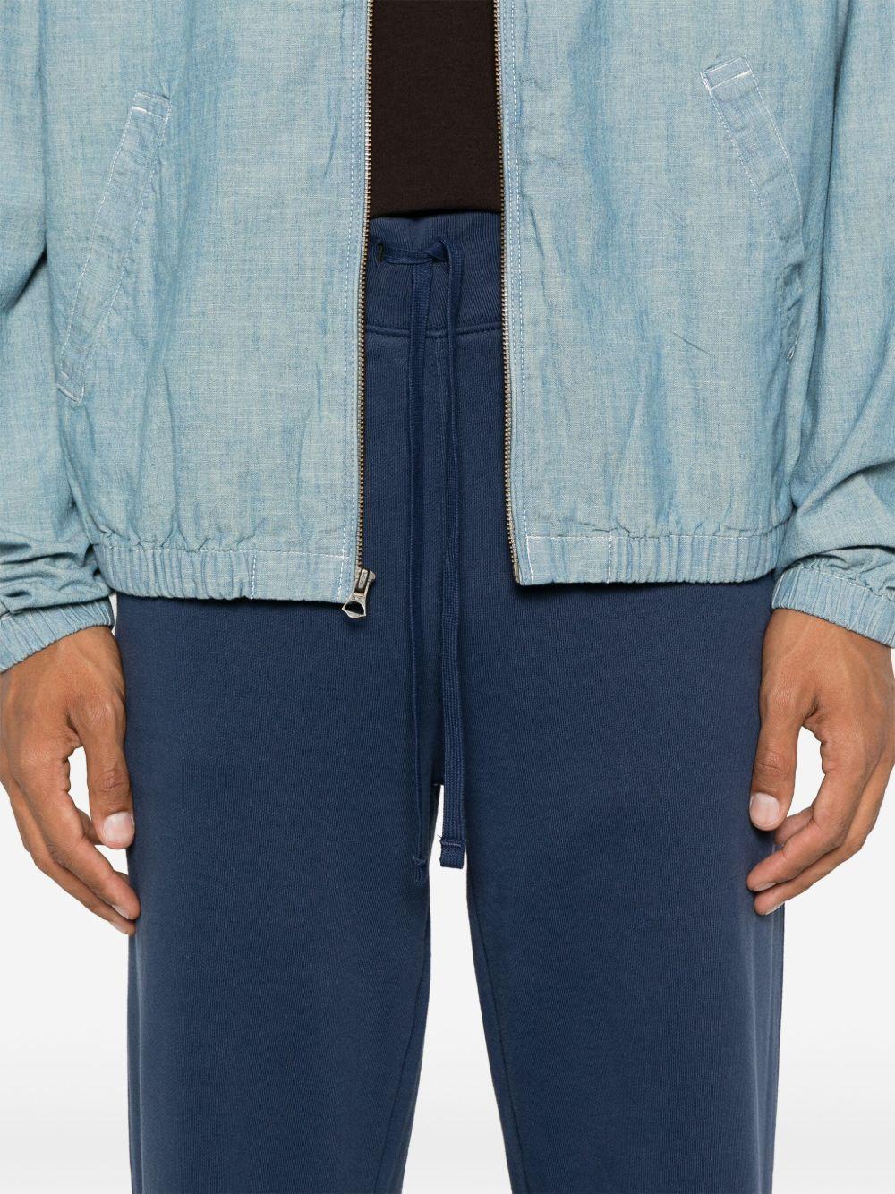 POLO RALPH LAUREN Pantaloni in cotone blu navy con vita elasticizzata 