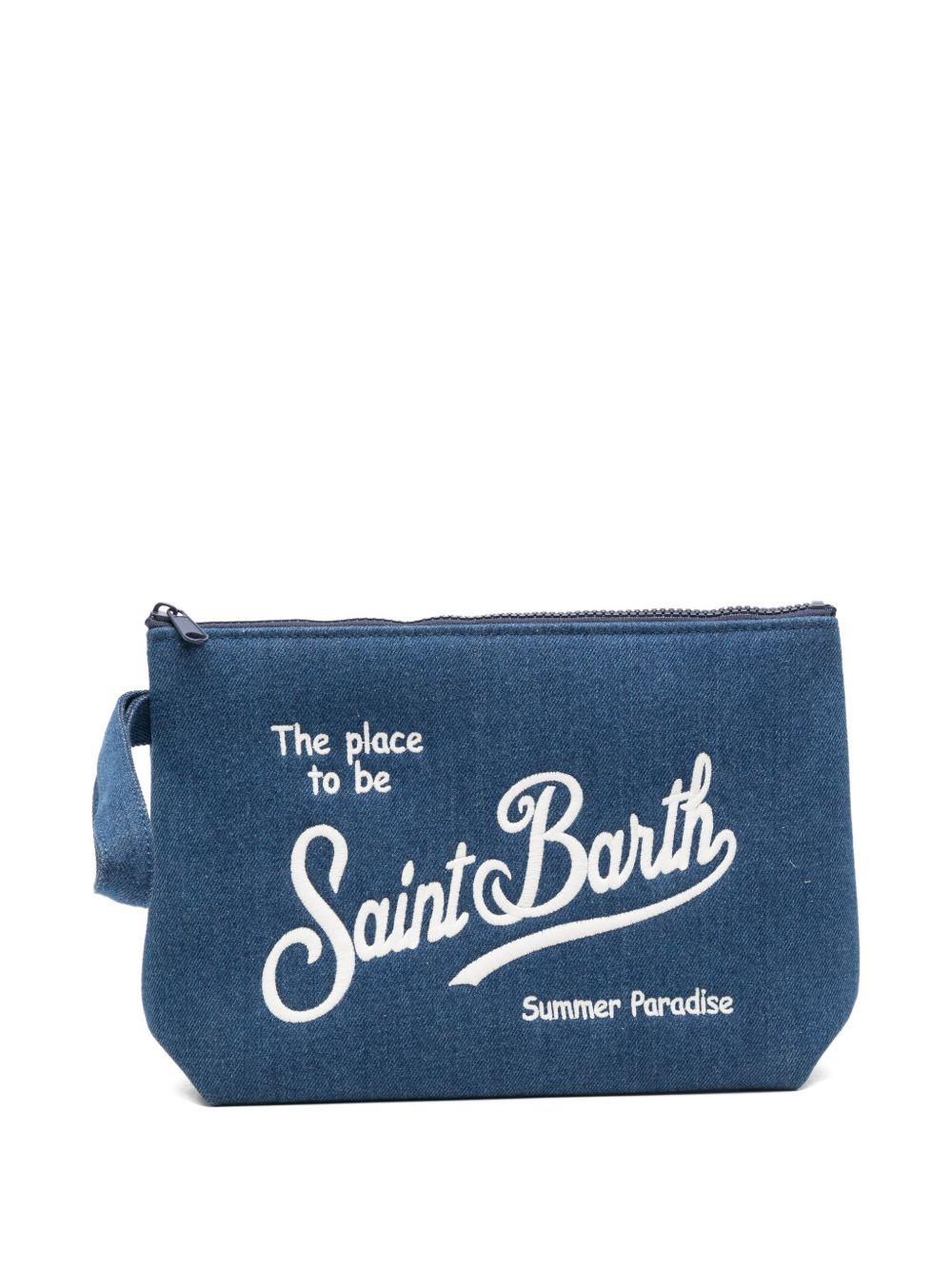 MC2 SAINT BARTH Pochette Aline Denim blu 