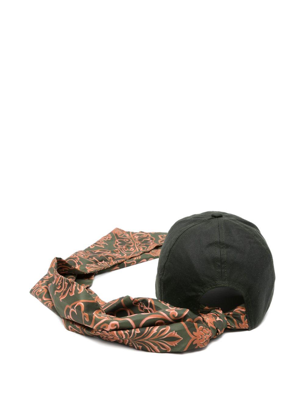 BARBOUR Cappello da baseball con foulard 
