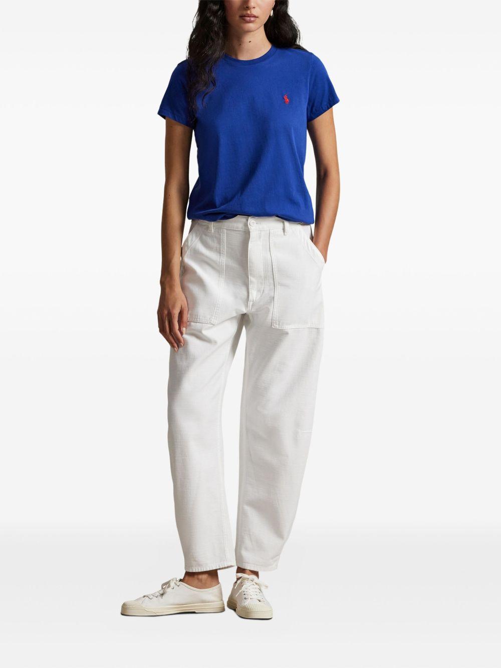POLO RALPH LAUREN T-shirt in cotone blu 