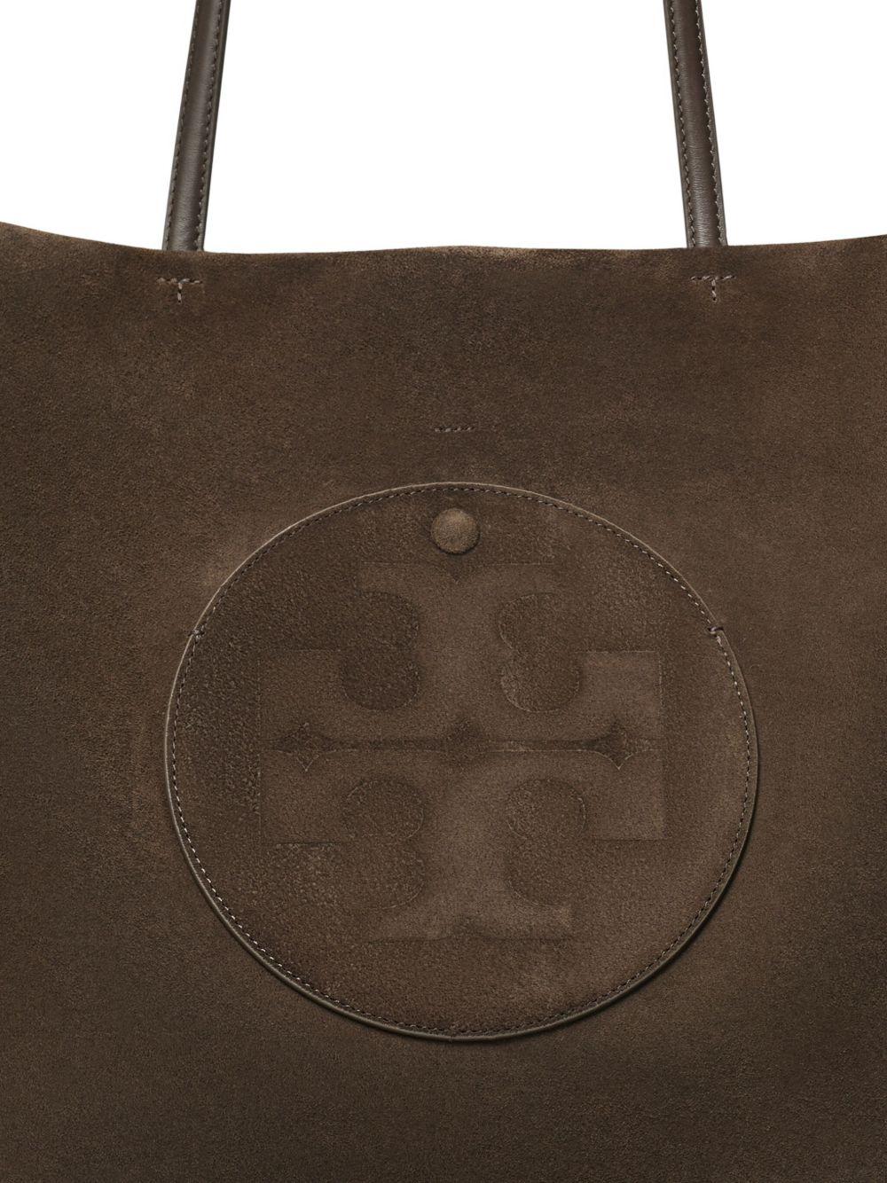 TORY BURCH Borsa tote 'Ella' in siede marrone 