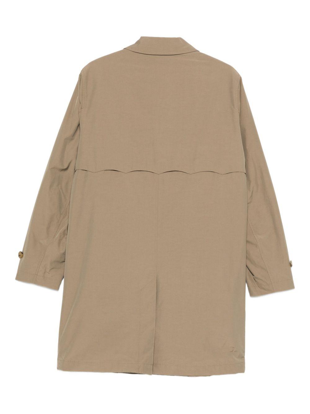 BARACUTA Trench con tasche a patta e chiusura a bottoni 