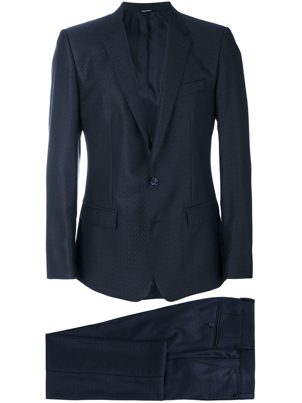DOLCE e GABBANA Abito completo elegante blu da uomo 