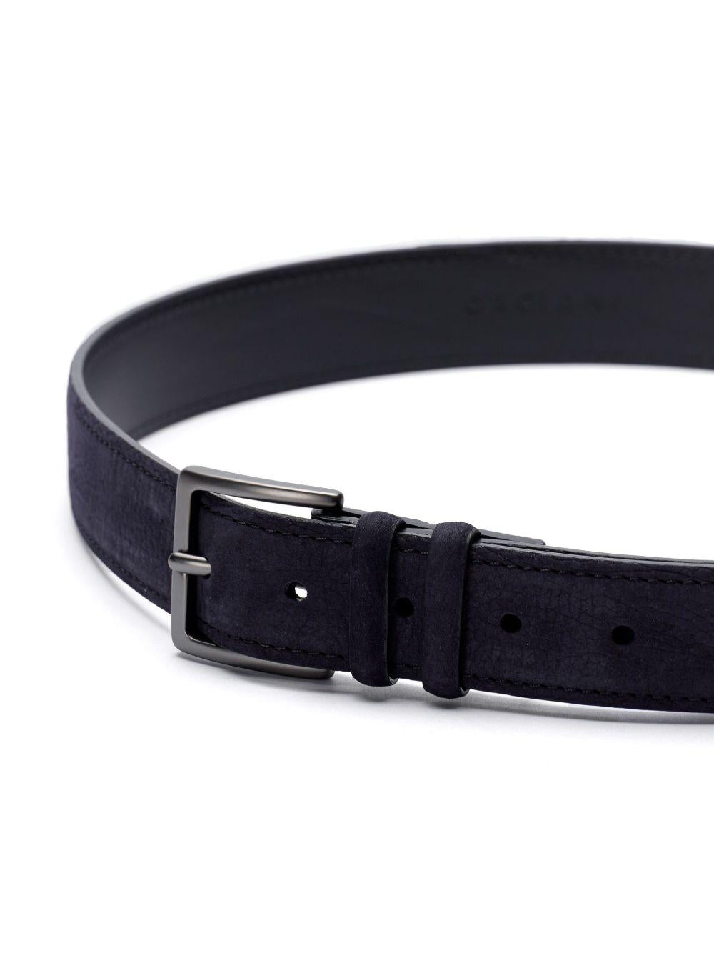 ORCIANI Cintura Nabucco in camoscio blu 