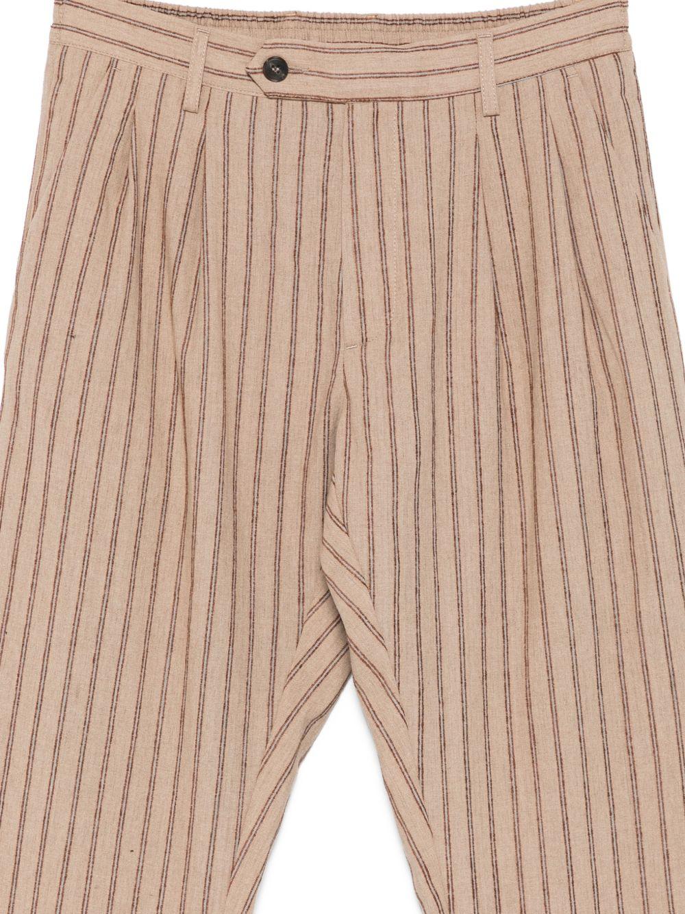 MC2 SAINT BARTH Pantaloni a righe in lino Havier 