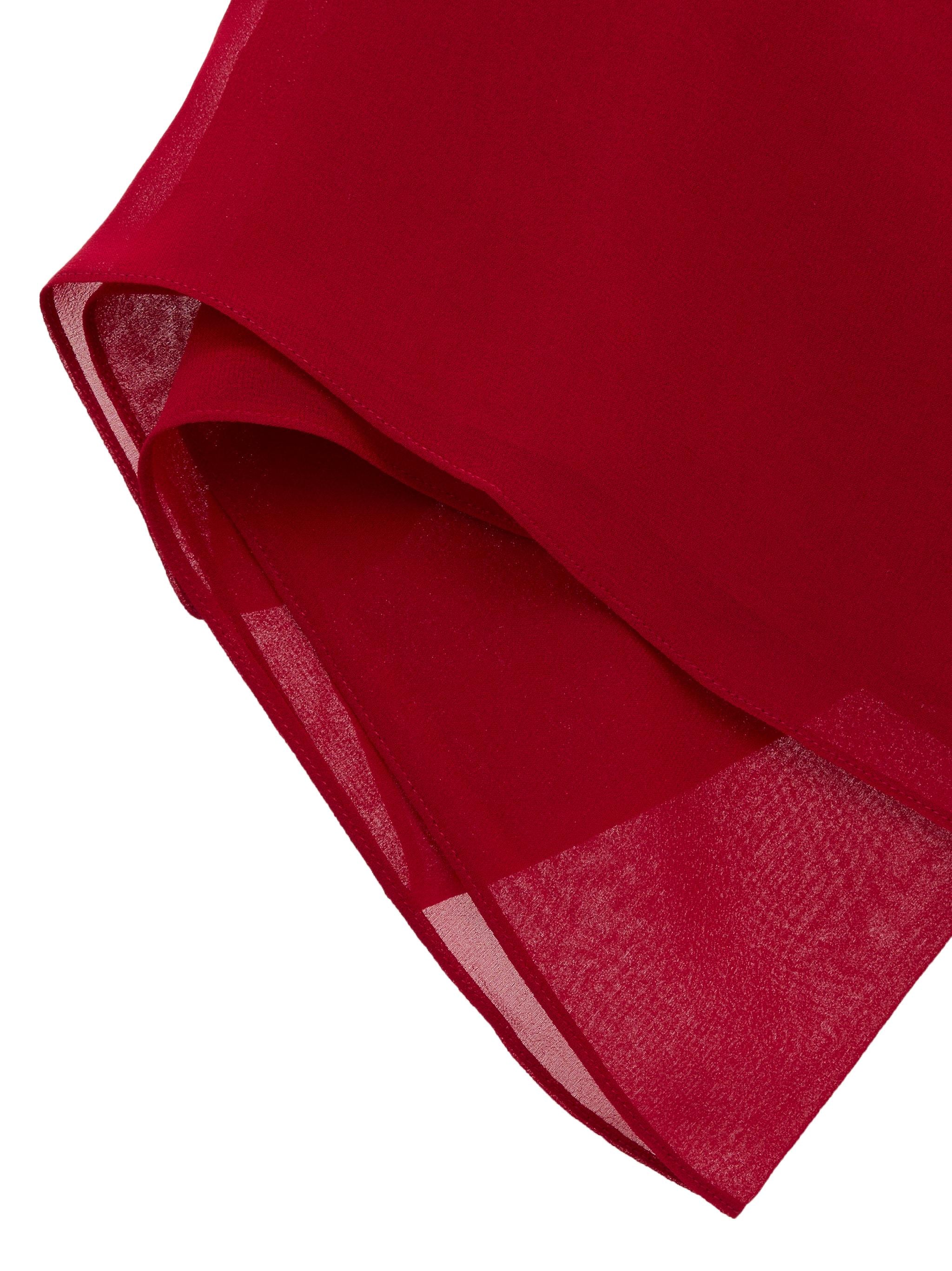 MAX MARA Sciarpa foulard di seta rossa 