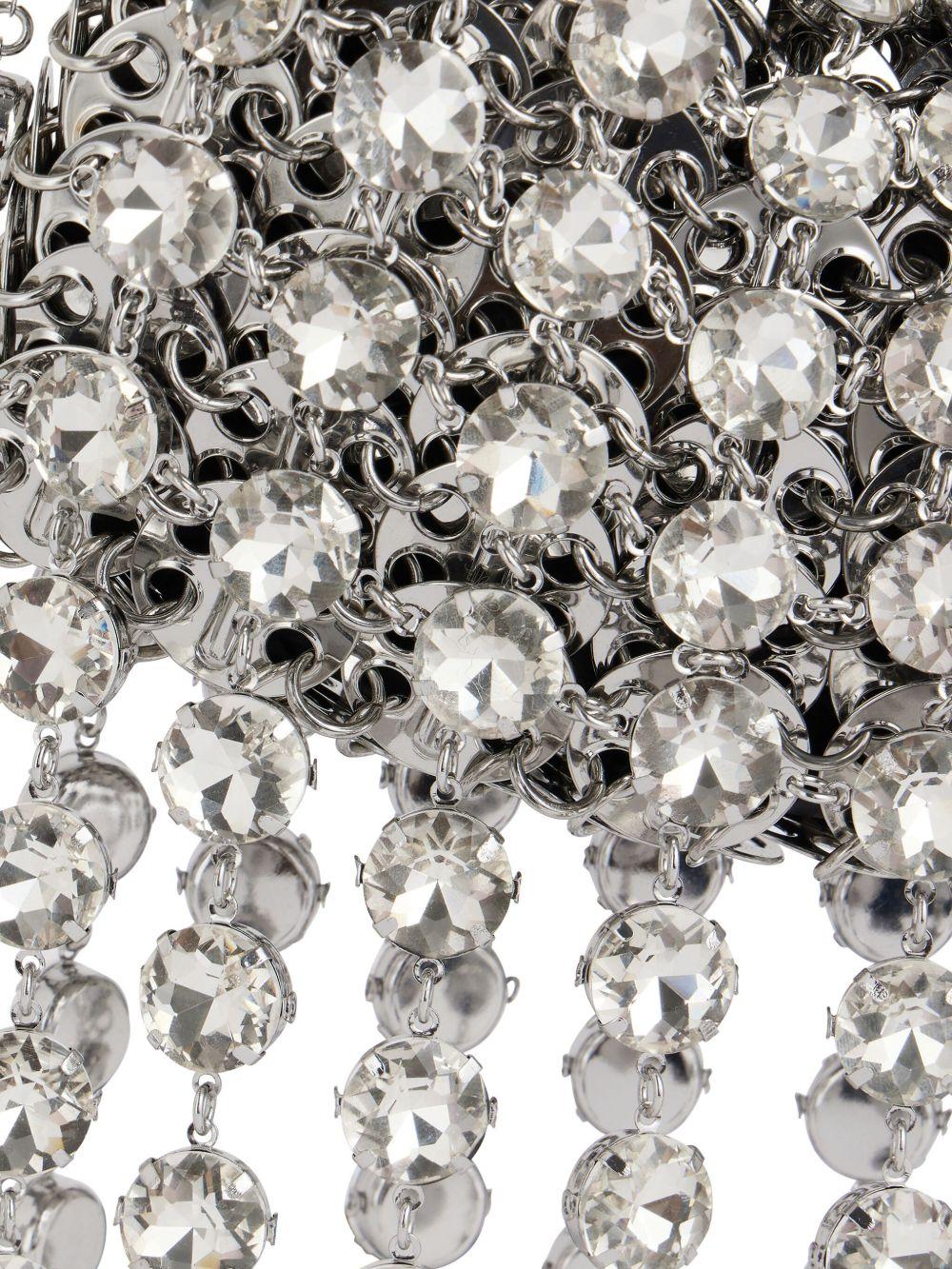 RABANNE Borsa a spalla nano in maglia metallica 