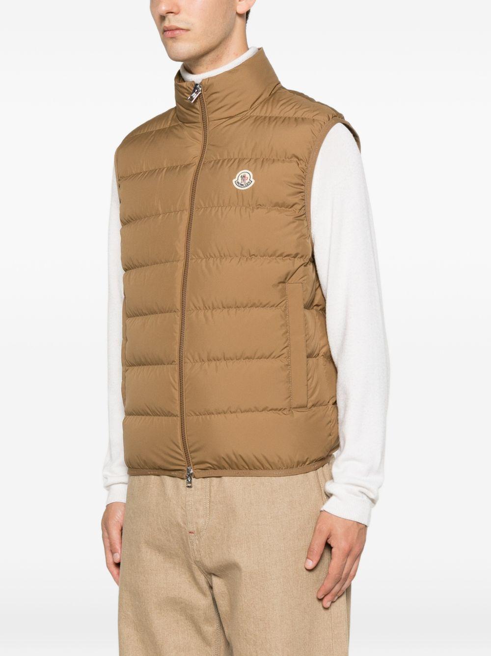 MONCLER Gilet imbottito Contrin Moncler in piuma con collo alto 