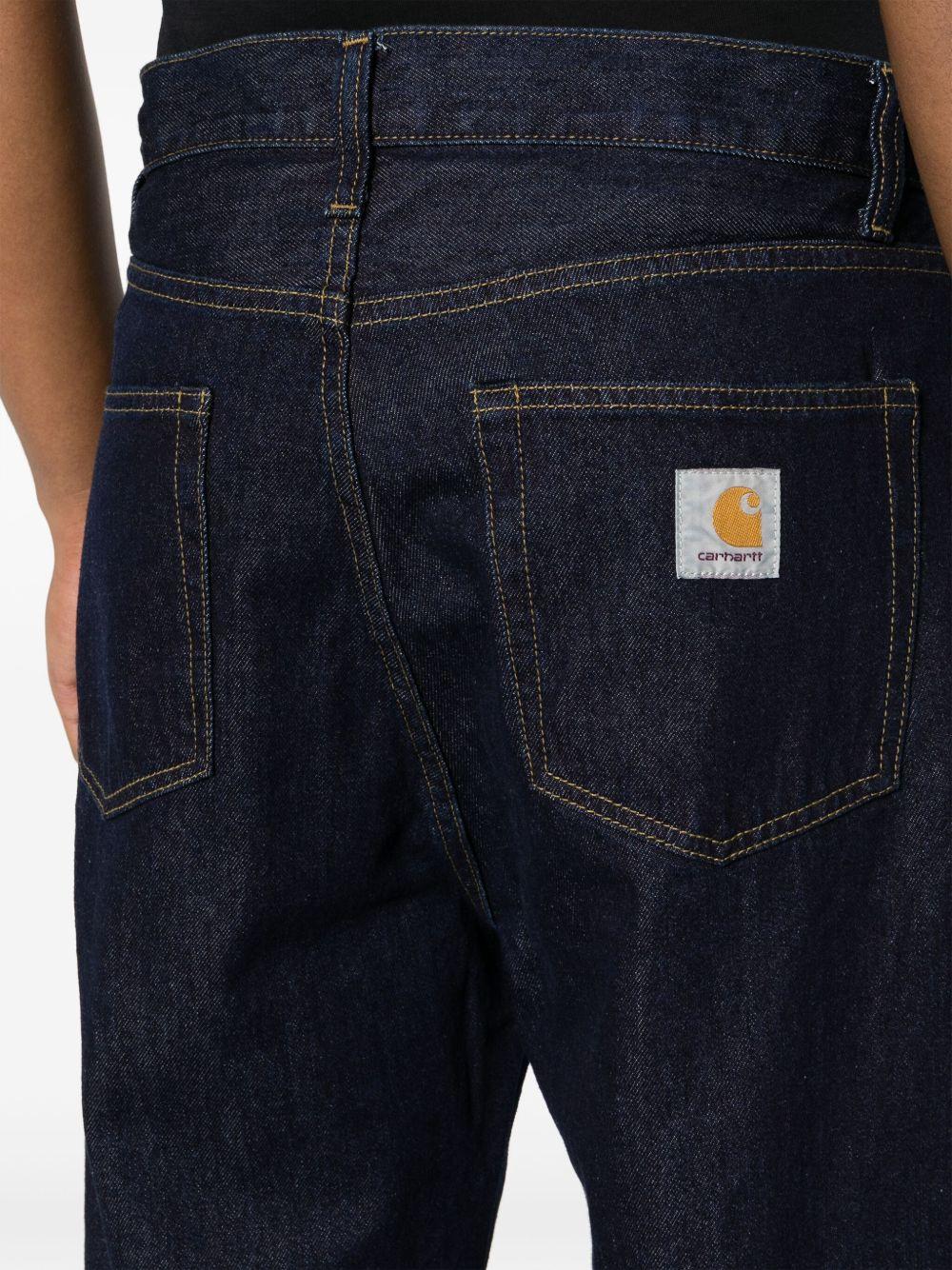 CARHARTT WIP Jeans in cotone blu scuro 