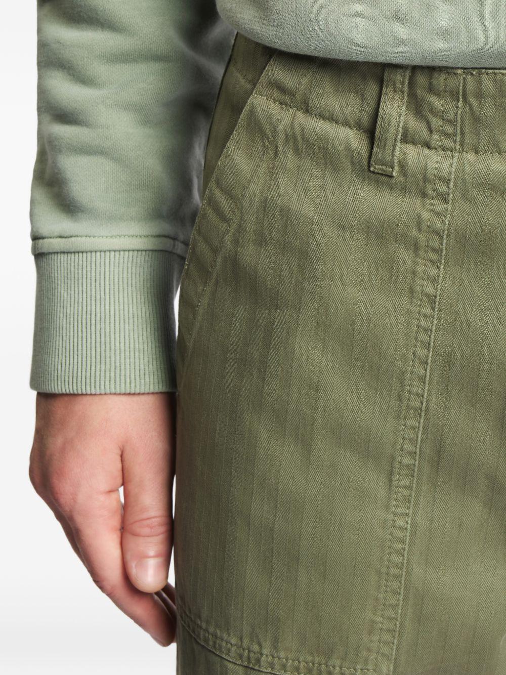 FAY Pantaloni in cotone effetto verdi 