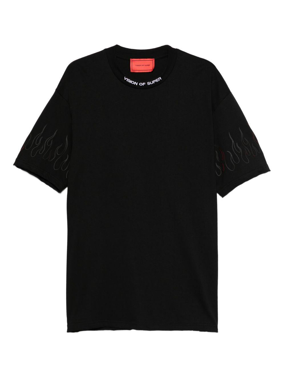 VISION OF SUPER T-shirt a maniche corte nera 