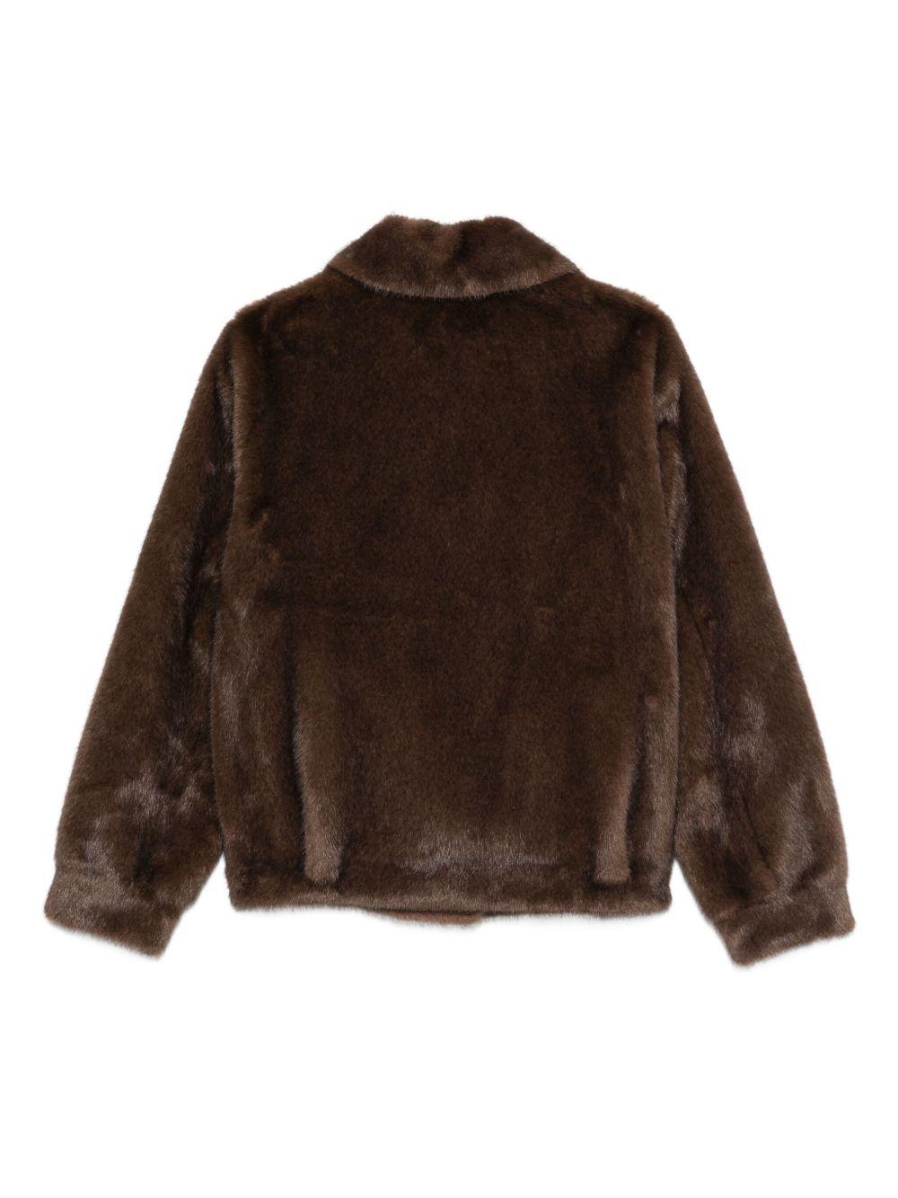 SEVENTY Giacca in ecopelliccia marrone 