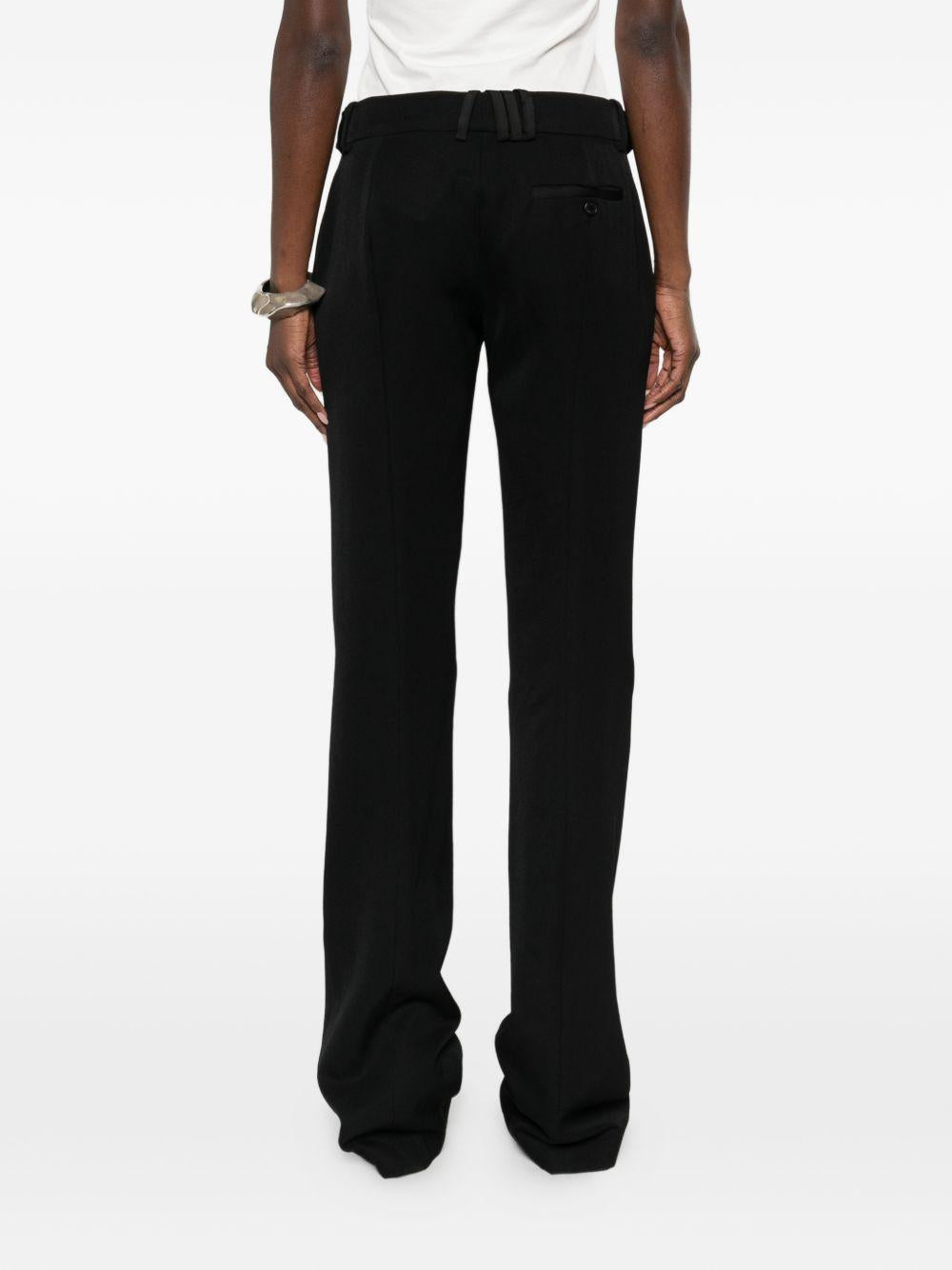 THE ATTICO Pantaloni neri con pinces 