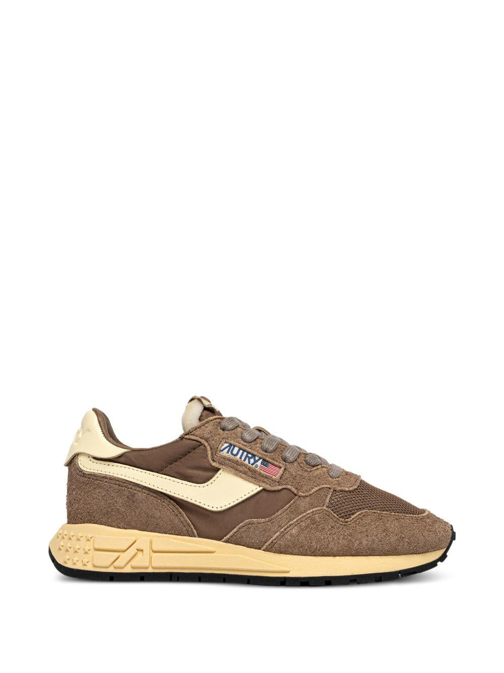 AUTRY Sneakers Reelwind in pelle scamosciata marrone 