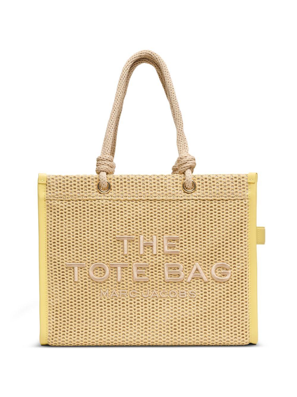 MARC JACOBS Borsa The Woven Rope Small in corda intrecciata con logo 